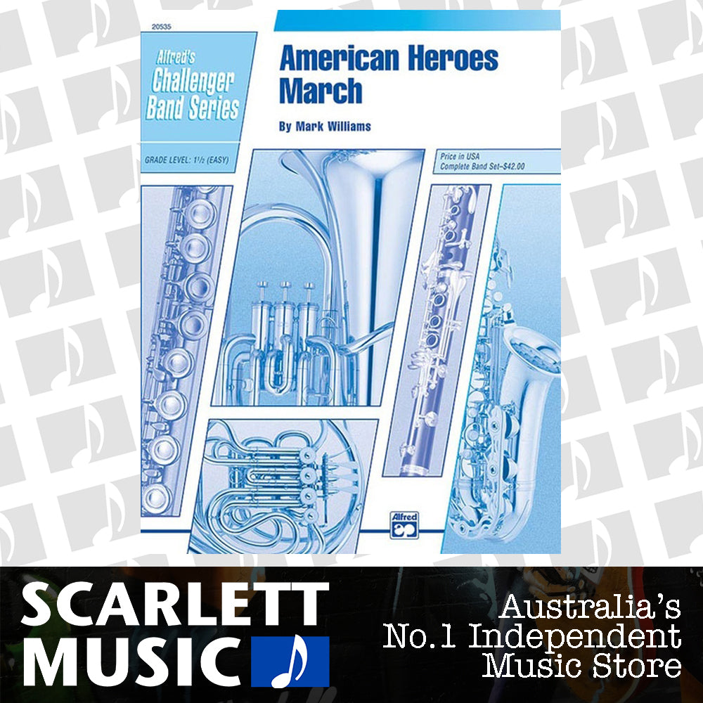 American Heroes March Concert Band Sheet Music Grade 1.5 — view 2