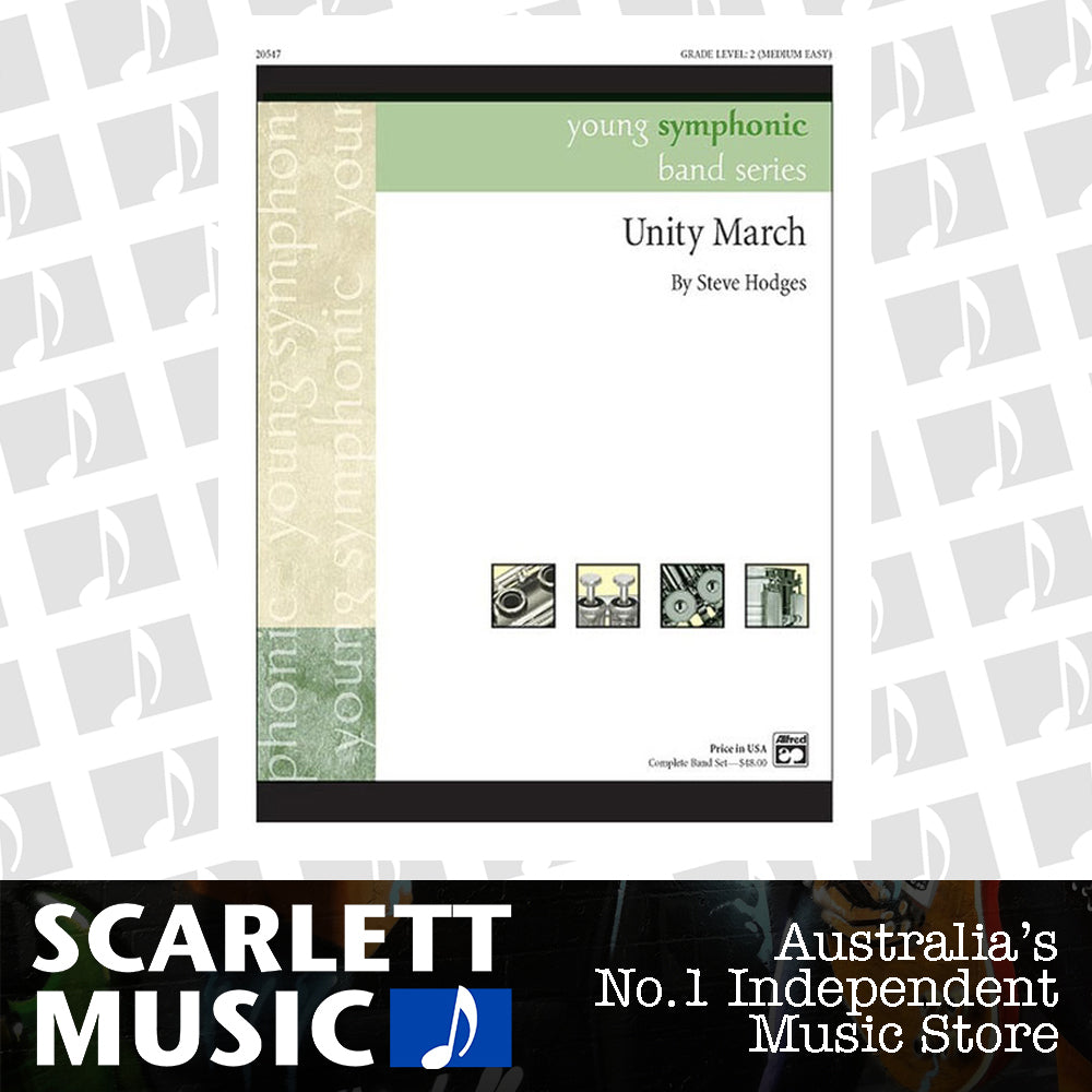 Unity March Concert Band Sheet Music Grade 2 — view 2