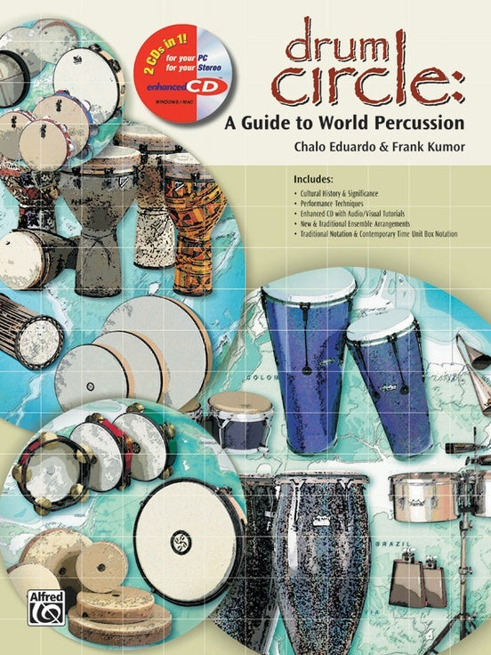 Drum Circle Guide To World Percussion Book/ECD