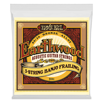 Ernie Ball Earthwood 80/20 Bronze 5-String Banjo Strings
