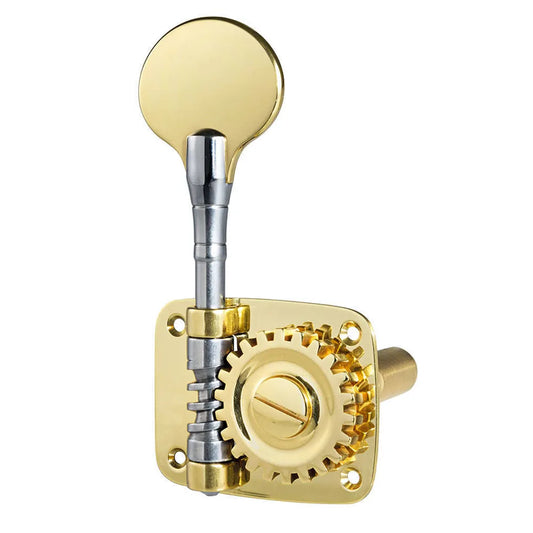 Rubner Double Bass Machine Heads - 4 Brass Singles, 12.56-14.56mm Shaft Diameter, 5.6cm Shaft Length