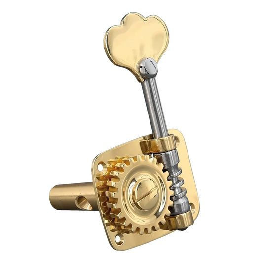 Rubner Gold Double Bass Tuners - 4/4 - 3/4, 4 String, Brass, Single Mechanism