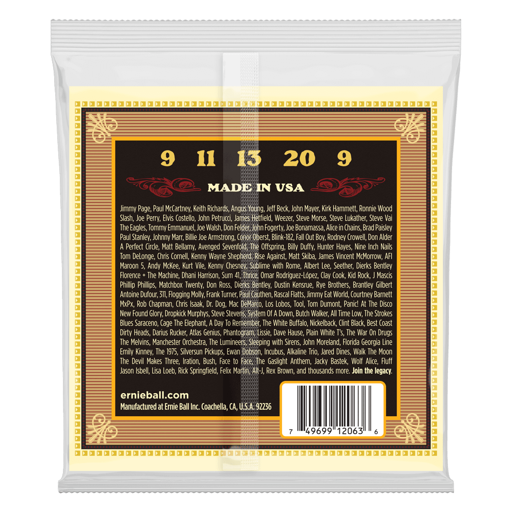 Ernie Ball Earthwood 5-String Banjo Bluegrass Loop End 80/20 Bronze Acoustic Guitar Strings — view 2