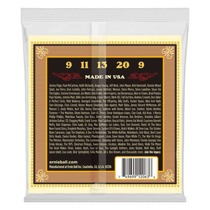 Ernie Ball Earthwood 5-String Banjo Bluegrass Loop End 80/20 Bronze Acoustic Guitar Strings — view 2
