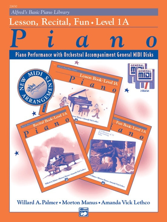 Alfred's Basic Piano Library (ABPL) General Midi Lesson Recital Fun Level 1A