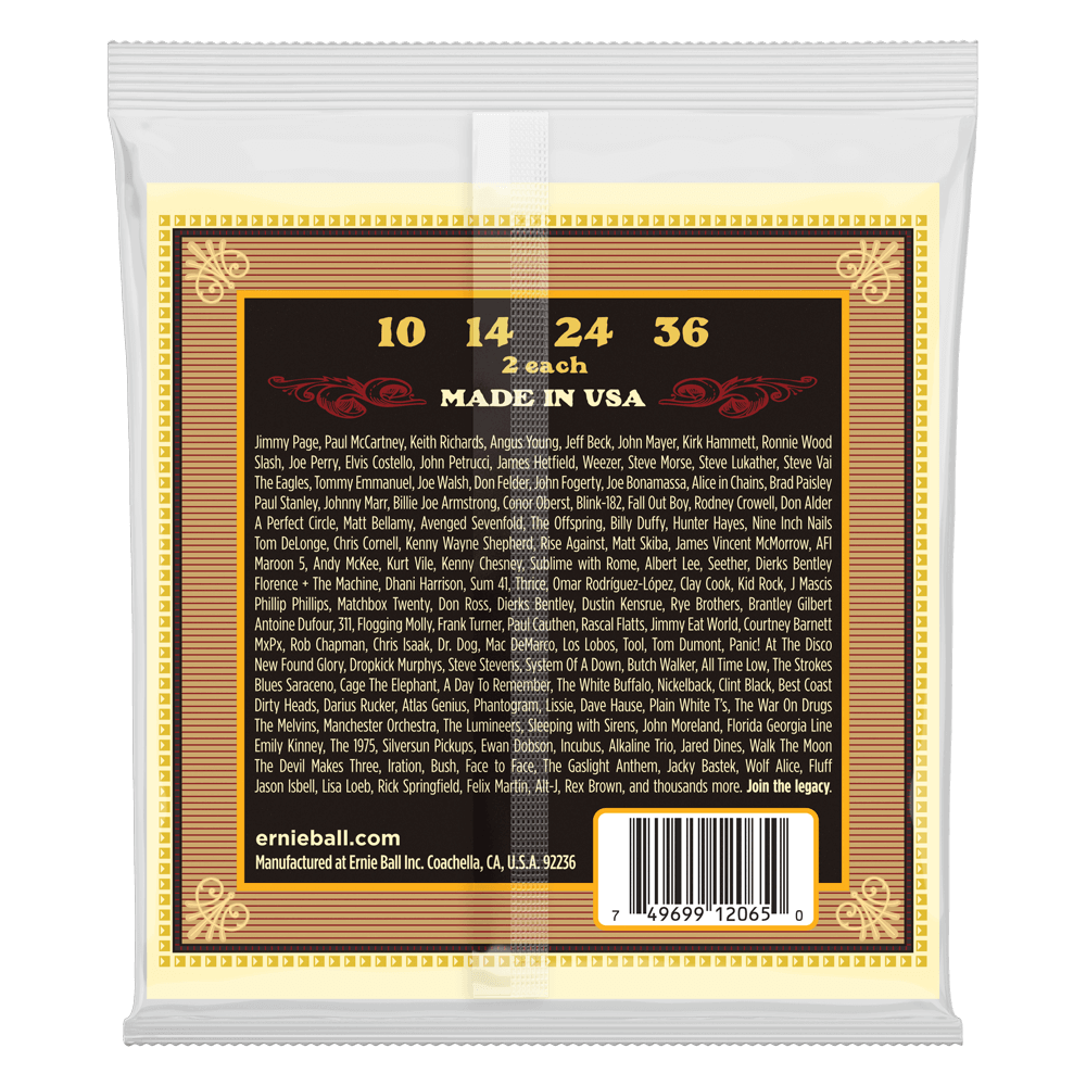 Ernie Ball Earthwood Mandolin Medium Loop End 80/20 Bronze Acoustic Guitar String, 10-36 Gauge — view 2
