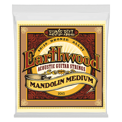 Ernie Ball Earthwood Mandolin Medium Loop End 80/20 Bronze Acoustic Guitar String, 10-36 Gauge