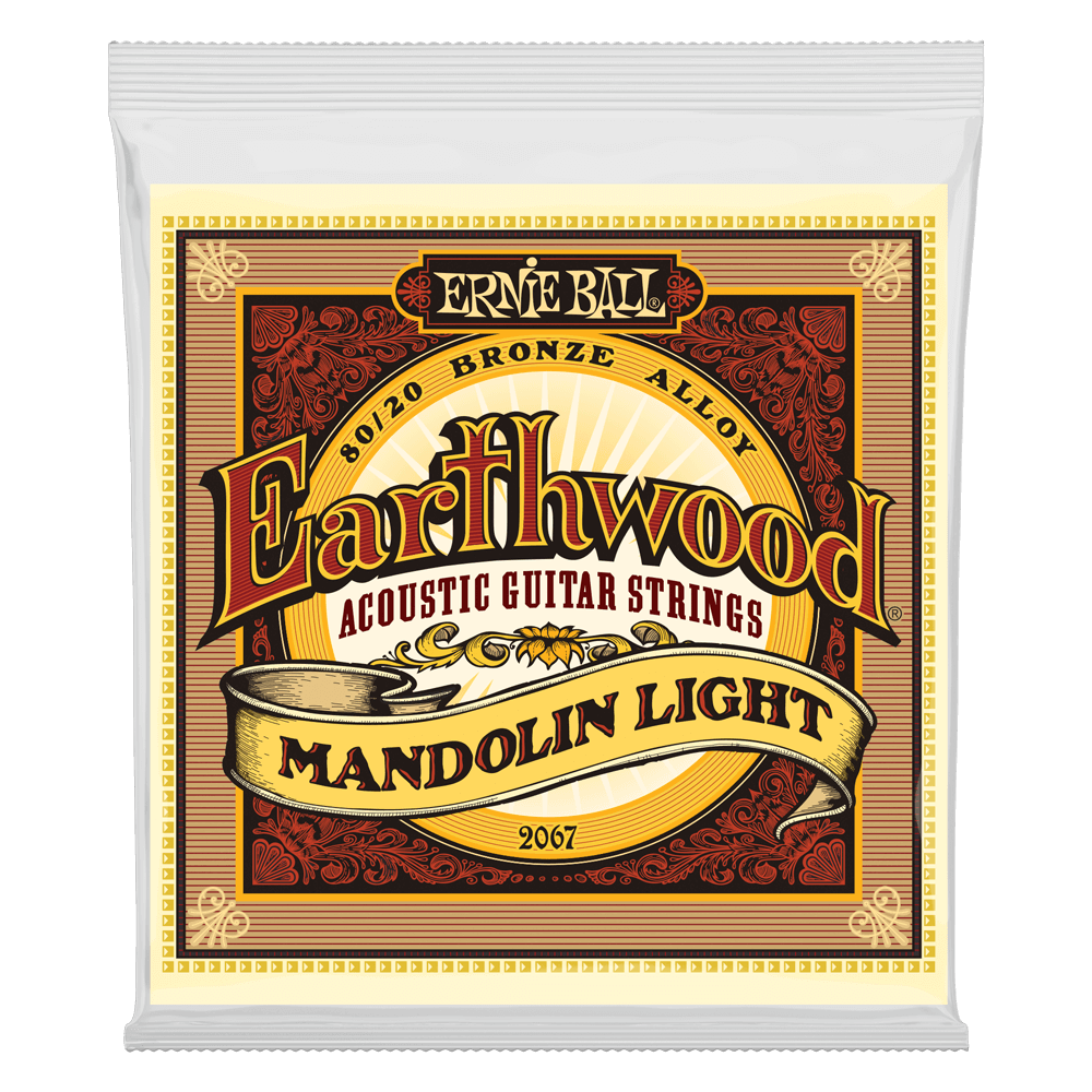 Ernie Ball Earthwood Mandolin Light Loop End 80-20 Bronze Acoustic Guitar String, 9-34 Gauge