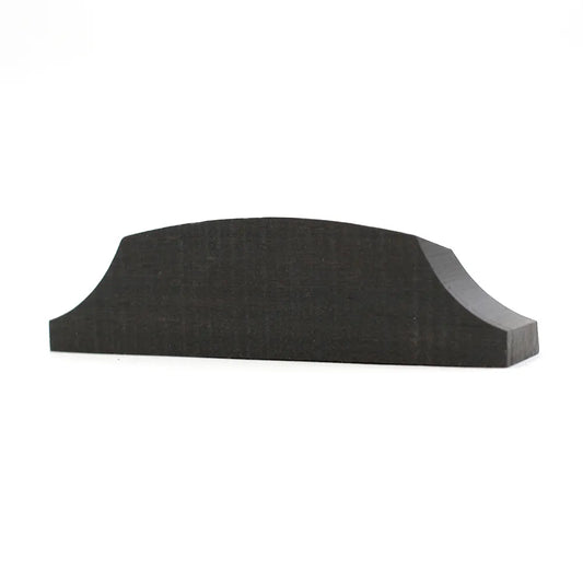 Double Bass Fingerboard Nut - Ebony, Shaped, 72mm x 16mm