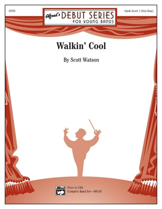 Walkin Cool Concert Band Sheet Music Grade 1