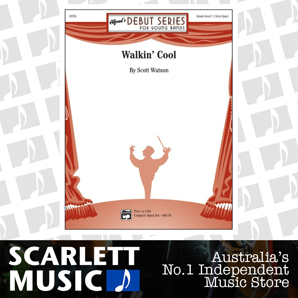 Walkin Cool Concert Band Sheet Music Grade 1 — view 2