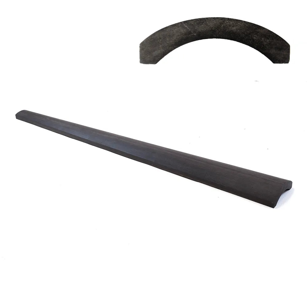 3/4 Double Bass Fingerboard - African B Ebony, 45mm Nut Width, 95mm Bridge Width, 877mm Length