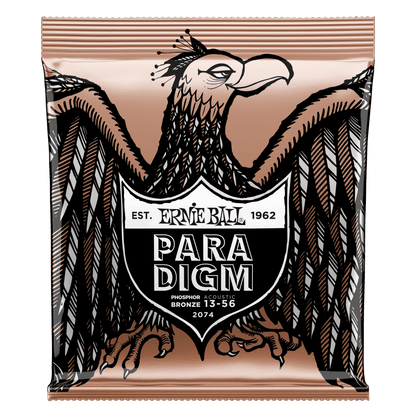 Ernie Ball Paradigm Medium Phosphor Bronze Acoustic Guitar Strings 13-56 Gauge