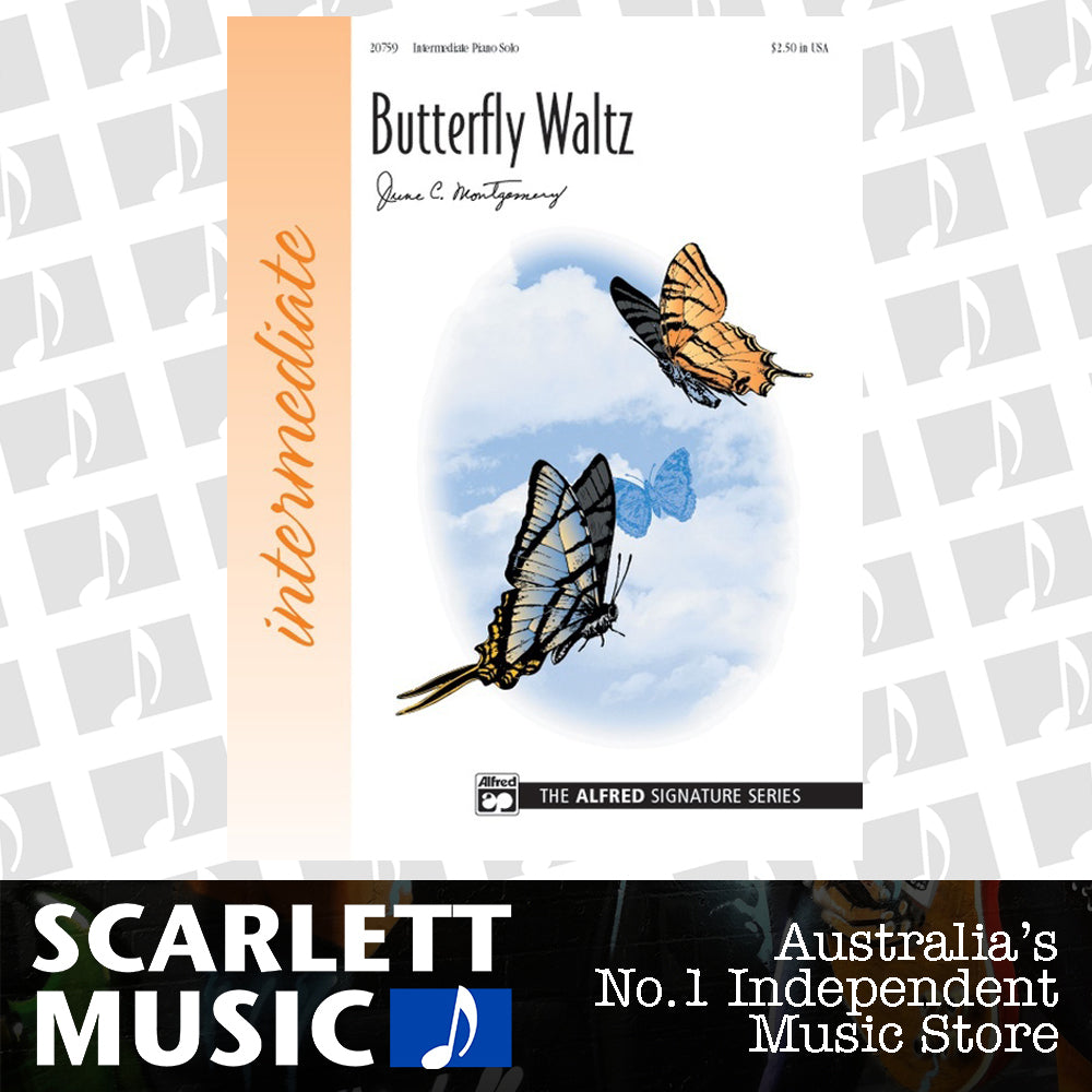 Butterfly Waltz Piano Sheet Music Intermediate — view 2