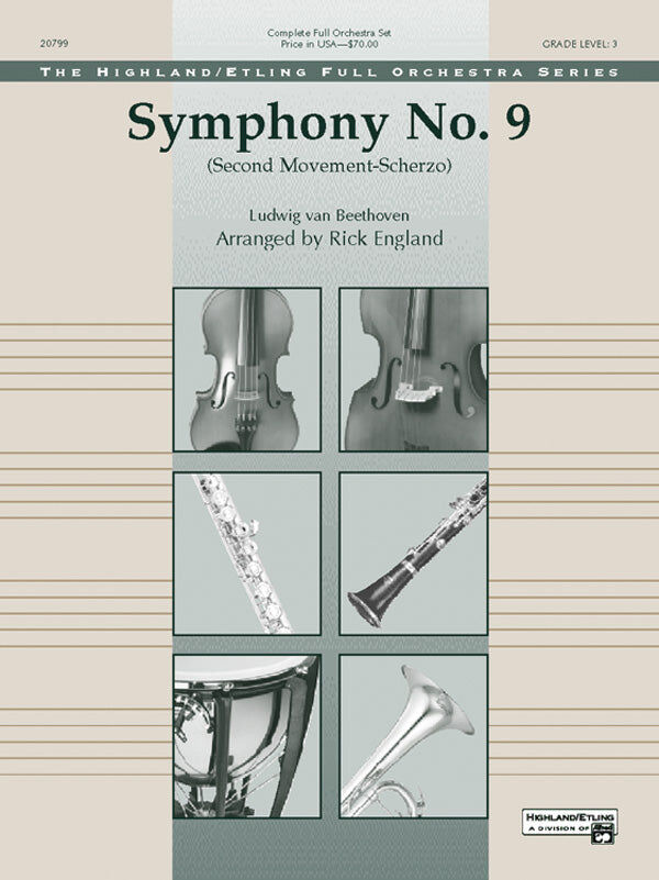 Symphony No 9 2nd Movement Full Orchestra Sheet Music Beethoven