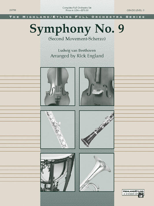 Symphony No 9 2nd Movement Full Orchestra Sheet Music Beethoven