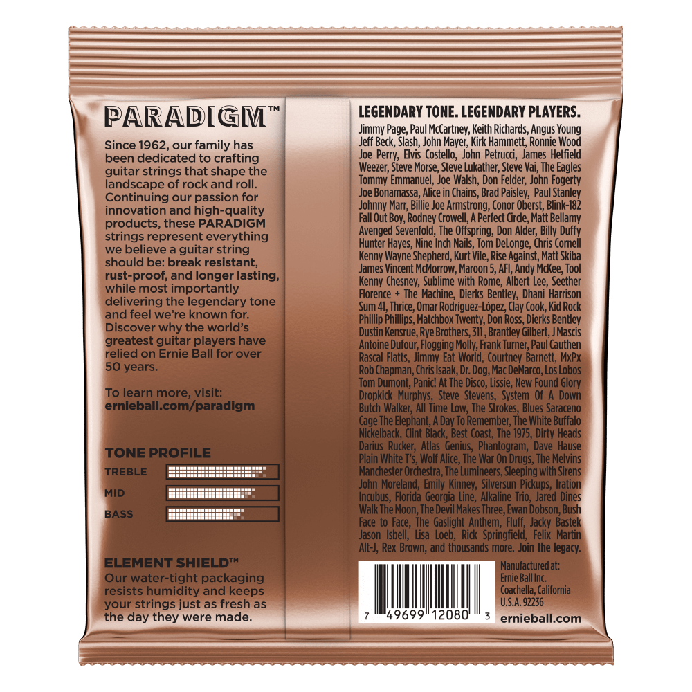 Ernie Ball Paradigm Extra Light Phosphor Bronze Acoustic Guitar Strings 10-50 Gauge — view 2