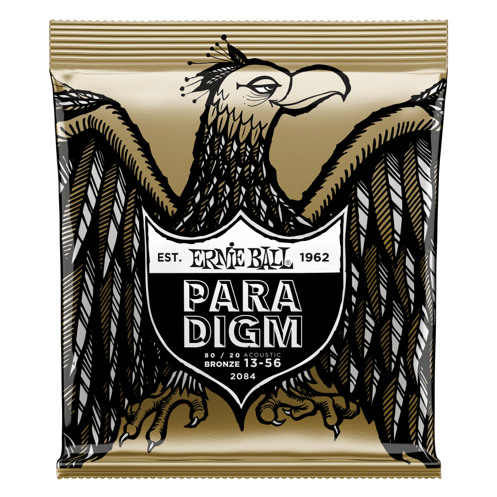 Ernie Ball Paradigm Medium 80-20 Bronze Acoustic Guitar Strings 13-56 Gauge