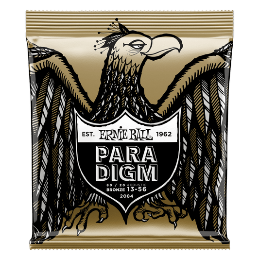Ernie Ball Paradigm Medium 80-20 Bronze Acoustic Guitar Strings 13-56 Gauge