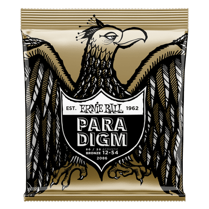 Ernie Ball Paradigm Medium Light 80-20 Bronze Acoustic Guitar Strings 12-54 Gauge