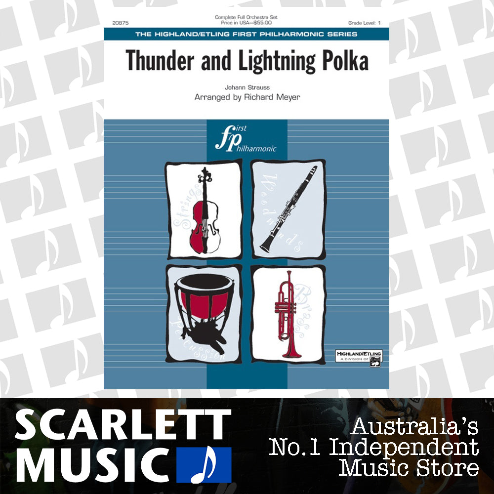 Thunder and Lightning Polka Full Orchestra Sheet Music Grade 2 — view 2
