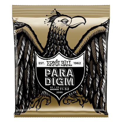 Ernie Ball Paradigm Light 80-20 Bronze Acoustic Guitar Strings 11-52 Gauge