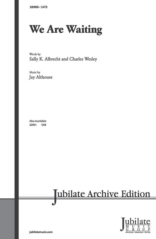 We Are Waiting SATB Accompaniment Level 3 Choral Sheet Music