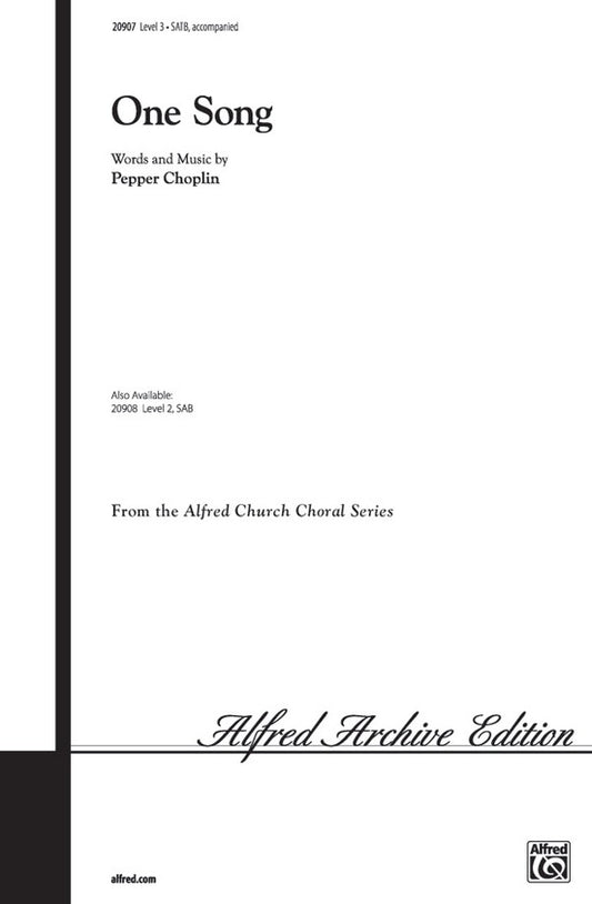 One Song SATB Acc Level 3