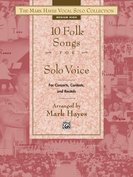 Folk Songs 10 For Solo Voice Med/High Book Only