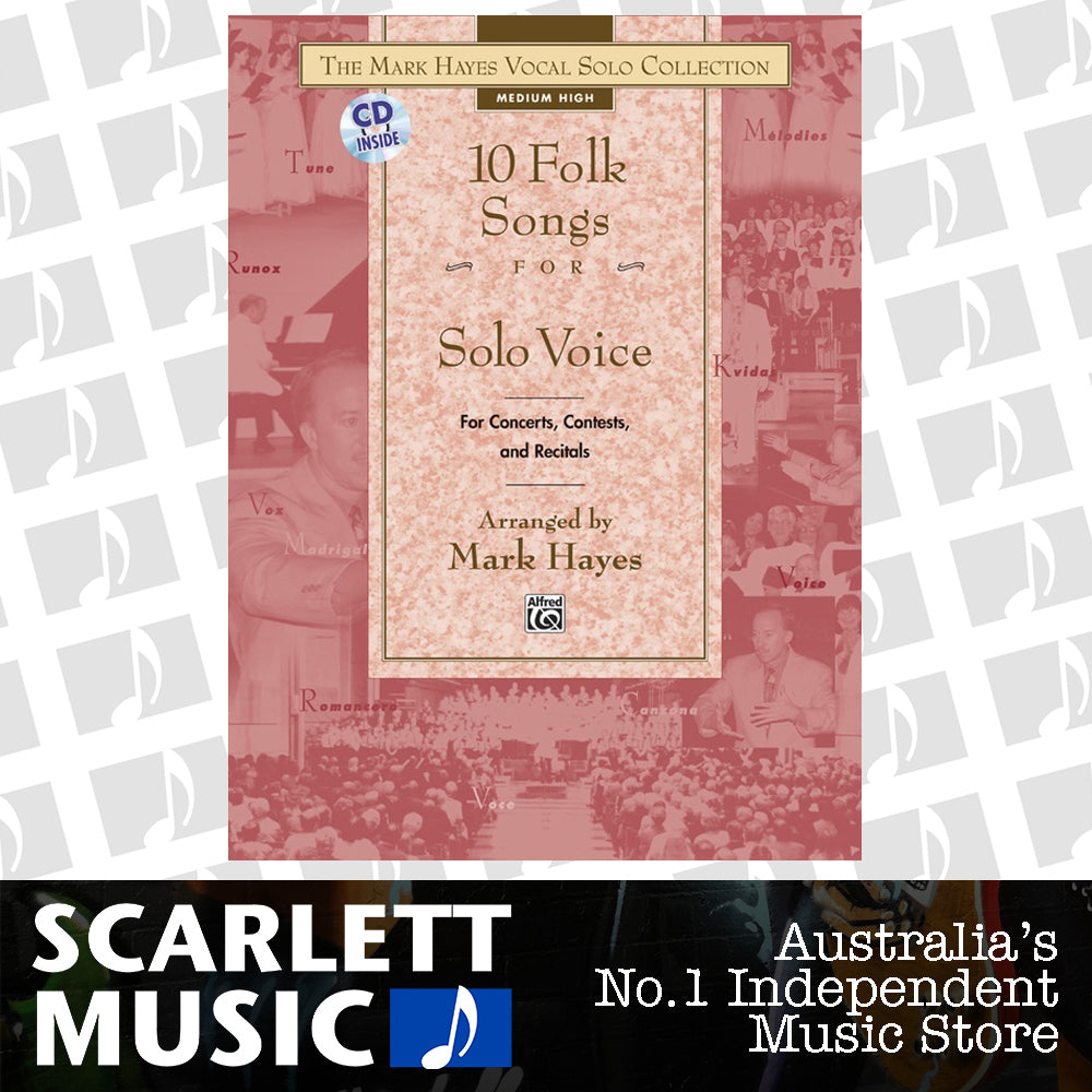 Folk Songs 10 For Solo Voice Med/High Book/CD — view 2
