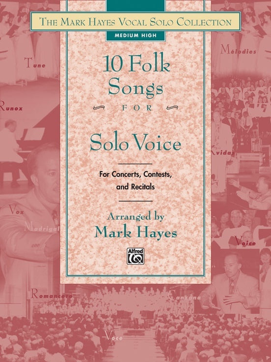 Folk Songs 10 For Solo Voice Med Low Book Only