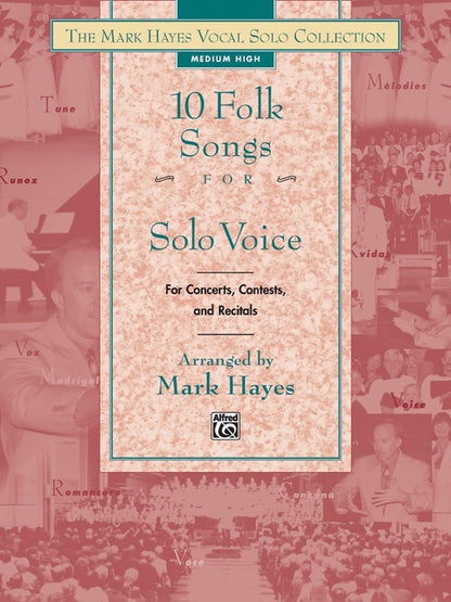 Folk Songs 10 For Solo Voice Med Low Book Only
