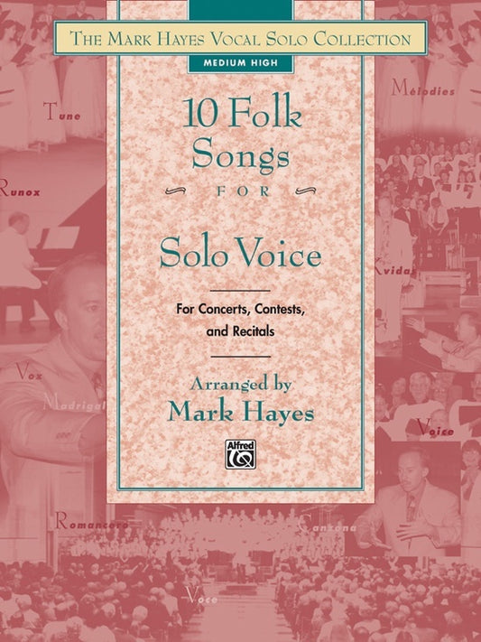 Folk Songs 10 For Solo Voice Med Low Book Only