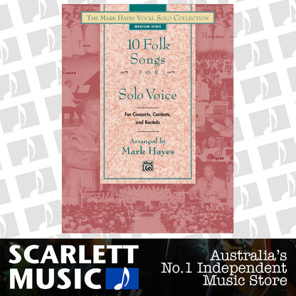 Folk Songs 10 For Solo Voice Med Low Book Only — view 2