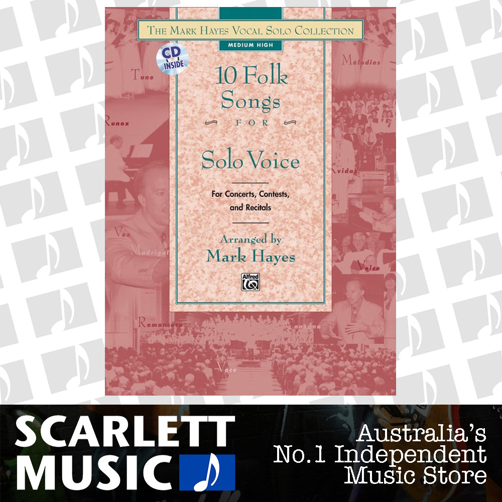 Folk Songs 10 For Solo Voice Med/Low Book/CD — view 2