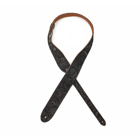 2 Inch Suede Embossed - Black