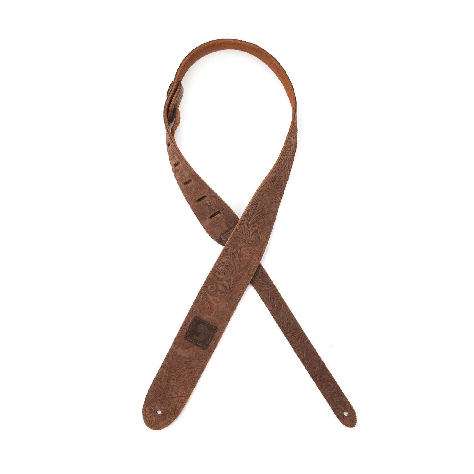 2 Inch Suede Embossed - Brown
