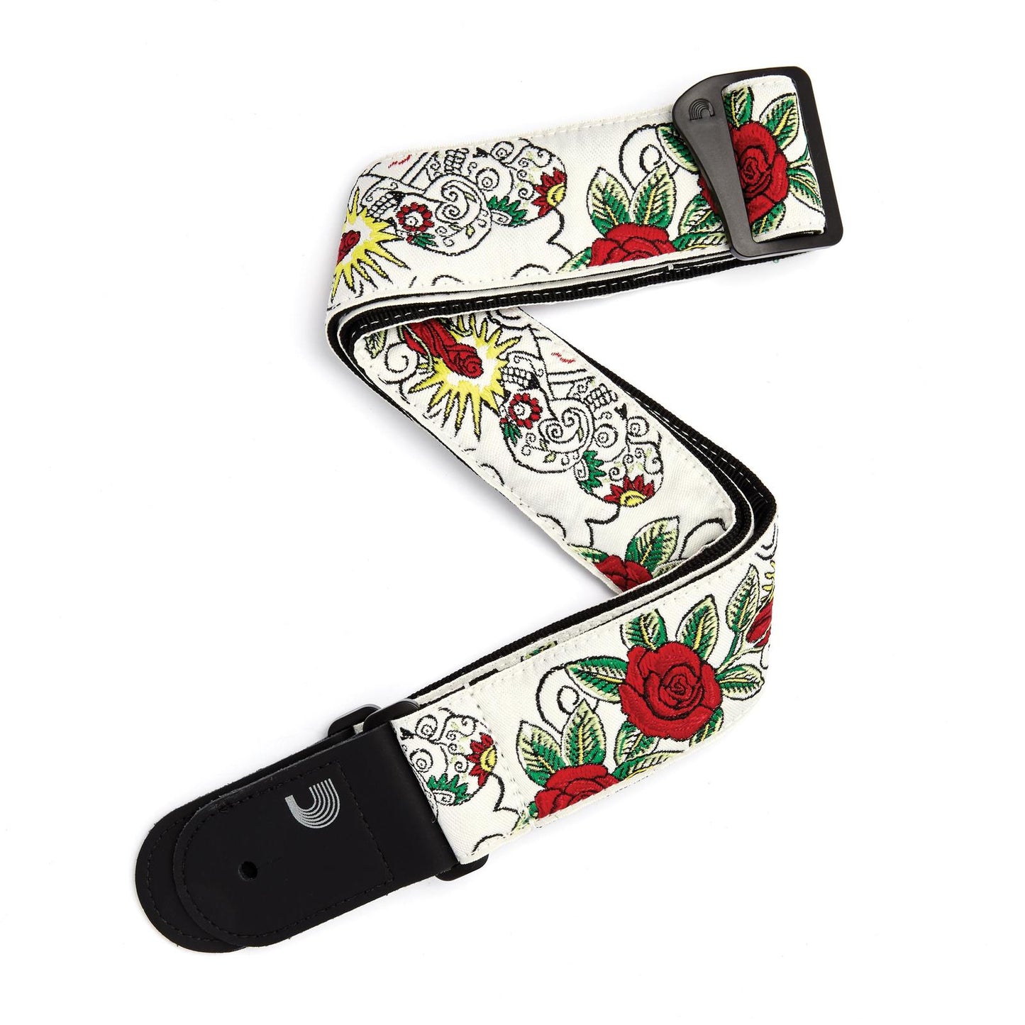 Woven Guitar Strap, Dia de los Muertos, by D'Addario