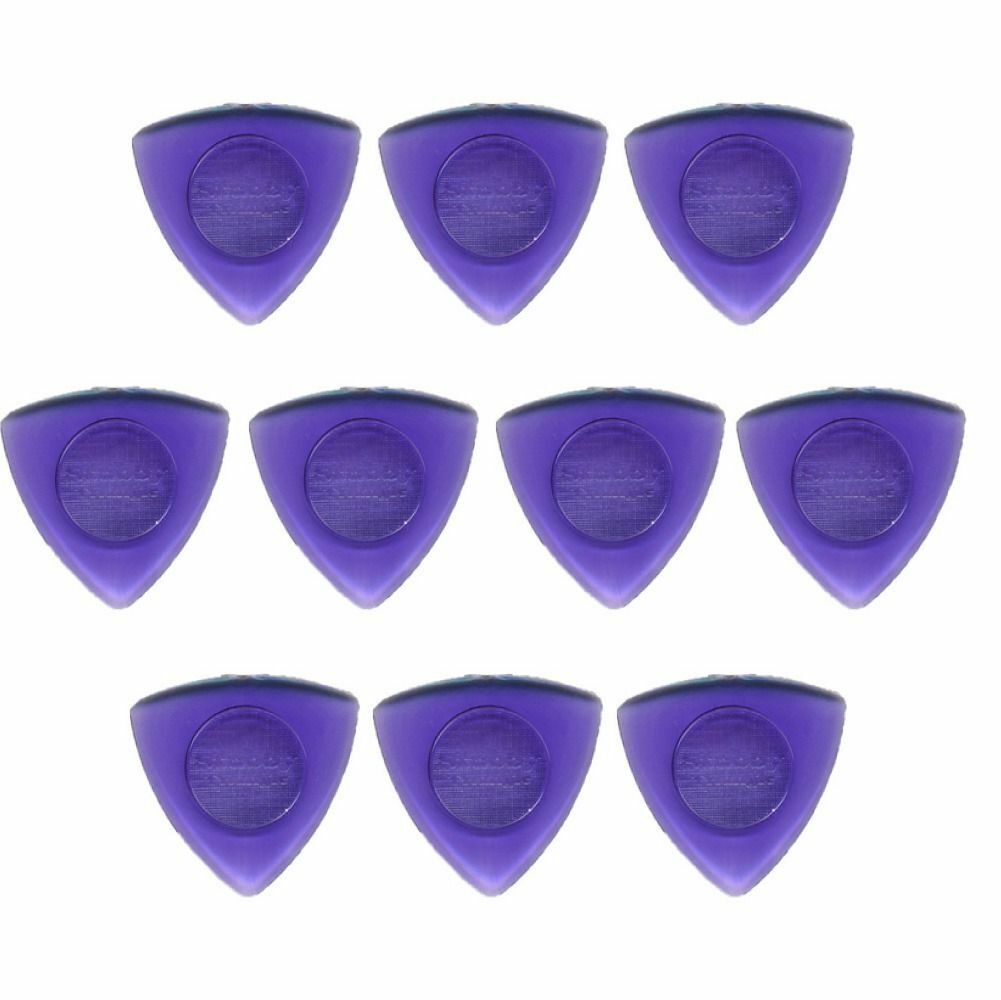 10 x Jim Dunlop Triangle Stubby 2.00MM Gauge Guitar Picks Plectrums Purple