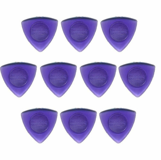 10 x Jim Dunlop Triangle Stubby 2.00MM Gauge Guitar Picks Plectrums Purple