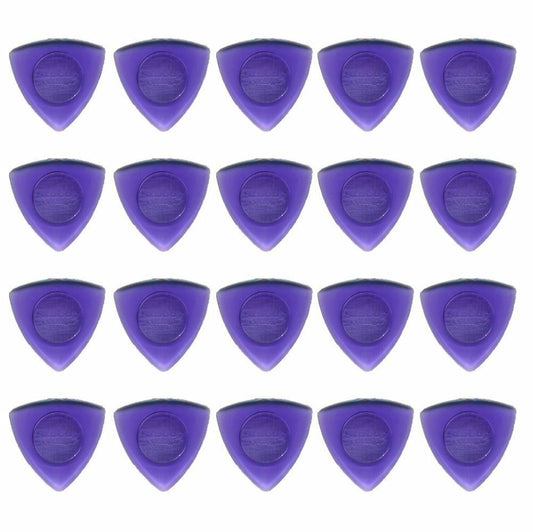 20 x Jim Dunlop Triangle Stubby 2.00MM Gauge Guitar Picks Plectrums Purple