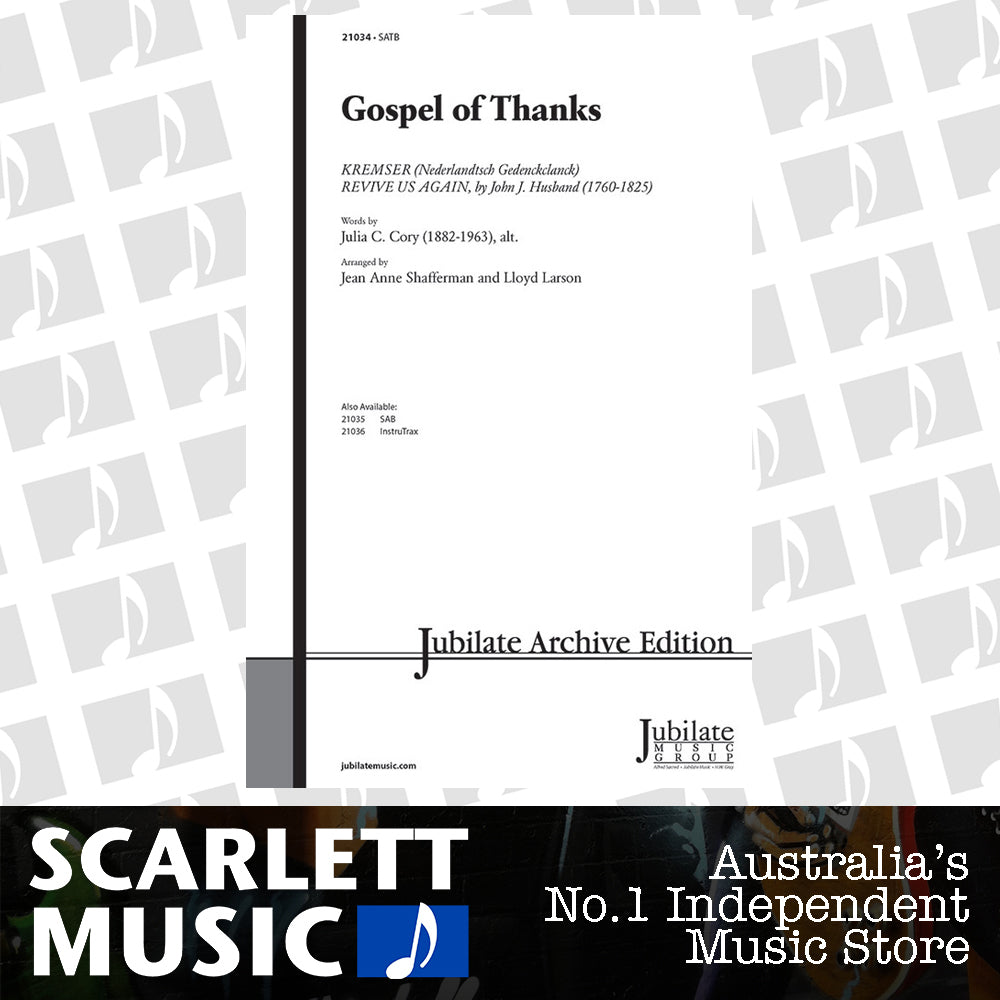 Gospel Of Thanks SATB Level 3 Arr Shafferman — view 2
