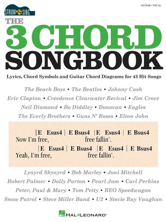 The 3 Chord Songbook — Strum & Sing Guitar, Lyrics & Chords (Hal Leonard)