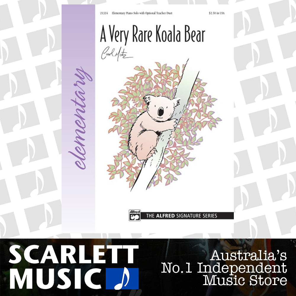 Rare Koala Bear Piano Sheet Music — view 2
