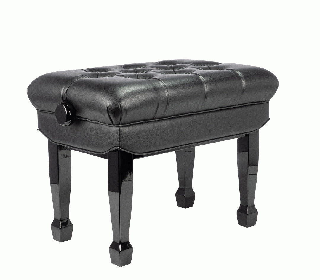 Beale BPB330 Deluxe Grand Piano Bench Adjustable Black