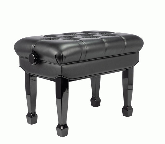Beale BPB330 Deluxe Grand Piano Bench Adjustable Black
