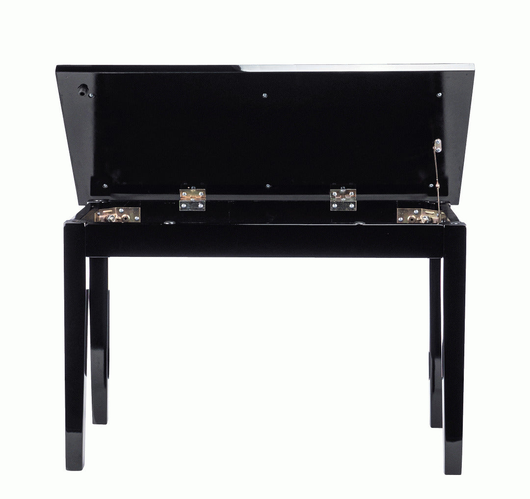 Beale BPB110 Duet Piano Bench Black w/ Storage — view 2