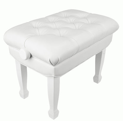 Beale BPB330 Deluxe Grand Piano Bench Adjustable White — view 2