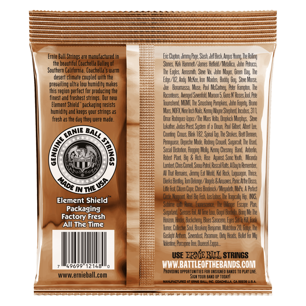 Ernie Ball Earthwood Light Phosphor Bronze Acoustic Guitar String, 11-52 Gauge — view 2
