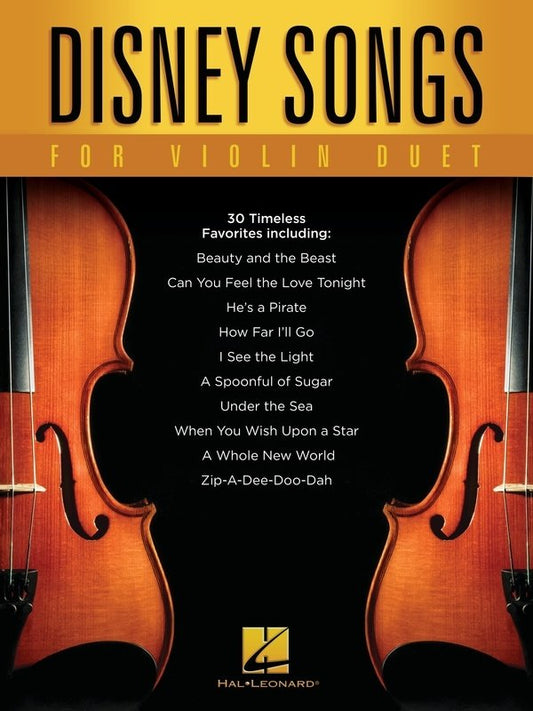 Disney Songs for Violin Duet (Hal Leonard)